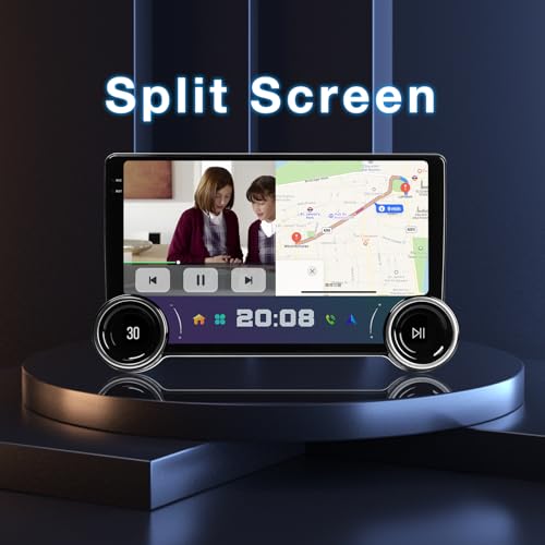 Binize 10.1 Inch Android 13 Single Din Car Stereo Radio | Touchscreen Head Unit ,GPS Navigation Receiver,Wireless Carplay/Andriod Auto Bluetooth,FM,Mirror Link,Backup Camera