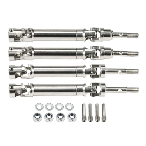 Machined Stainless Steel Slash Drive Shaft Universal Joint Driveshaft for RC Truck Rustler Stampede Hoss 4x4 VXL HQ727 Upgrade