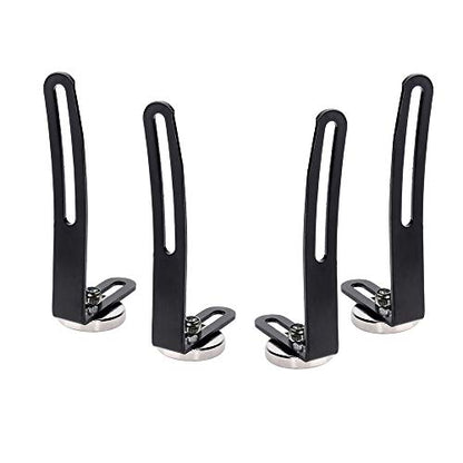 Goolsky 4PCS RC Car Shell Body Mount Metal L-Bracket with Magnet for Traxxas Redcat Axial SCX10 90046 D90 1/10 RC Crawler Car