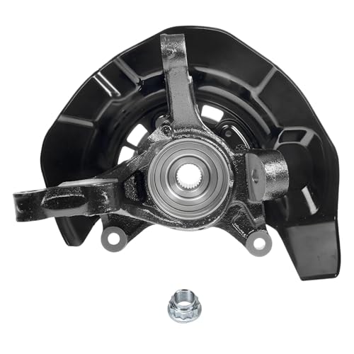 Detroit Axle - FWD Steering Knuckles Kit for 2004 2005 2006 2007 | Toyota Highlander [2.4L], 2 Front Steering Knuckle & 2 Wheel Bearing Hubs Rear Wheel Bearing Hub Replacement - size: 4UW48747/Kit