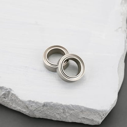 8pcs R168Z RC Car Wheel Bearings 1/4 x 3/8 x 1/8 Compatible with MJX Hyper Go 1/16 H16BM 14301 14302 H14BM H16GT H16DR 16207 16208 16209