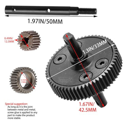 RC 48P&83T Upgrades Parts Spur Gear&Slipper Clutch&Transmission Gear&Slipper Rebuild Kit for 1/10 Slash/Rustler/Stampede/Bandit 2WD(VXL),Pressure Plate Hops up,Green - color: Green(48P&83T)