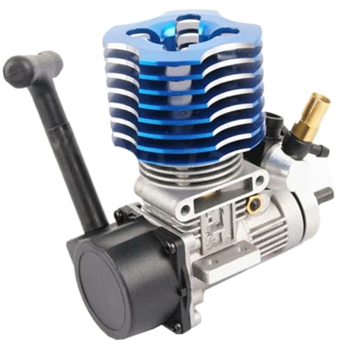 RC Automobiles Parts For Hsp For Himoto VX 18CXP Vertex 18 02060 1/10 1/8 Engine For Nitro Power 2.74cc With Pull Starter Plug RC Model Car(Blue) - color: Blue
