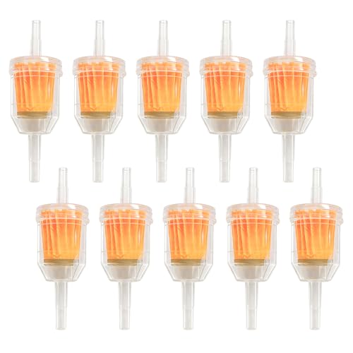10 PCS Gas Inline Fuel Filters with Magnet, 1/4 x 5/16 Inch Magnetic Inline Gasoline Fuel Filter Replacement, Universal High Flow Gas Filter for Motorcycle ATV Quad Go Kart - color: Large, 10 PCS