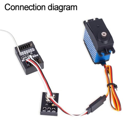 RC Car Repair Kit for RC Drift for Racing Car Professional 1Pcs Metal Automatic Stability Control Gyroscope Gyro Integrated Compact Upgrade Parts