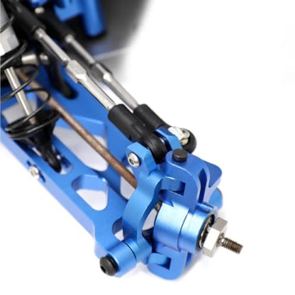 RC Steering Knuckle Block for Losi Lasernut U4 1/10 Aluminum Alloy Front Steering Spindle Knuckle Steering Cup RC Car for Buggy Upgrade Accessories(Blue) - size: Blue