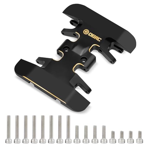 OGRC 32g Brass Skid Plate Heavy Counterweight Center Gearbox Mount for Axial SCX24 Deadbolt C10 JLU Gladiator Bronco 1/24 RC Upgrade Parts