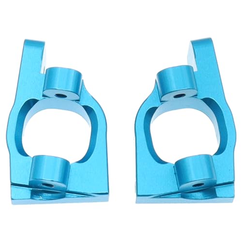 6PCS Metal Front Steering Cup&C seat&Rear Wheel hub Compatible with WLtoys Compatible with WLtoys 1/14 144010 144001 144002 1/12 124016 124017 124018 124019 RC Car Upgrade Parts (Blue) - color: Blue