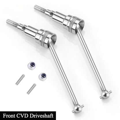 MORLORDY 4Pcs RC Front & Rear CVD Driveshaft Dogbone Joint Axle Shafts for 1/18 HBX 18859 18858 18868 High Speed RC Off Road Car Truck Upgrade Parts (Front & Rear)