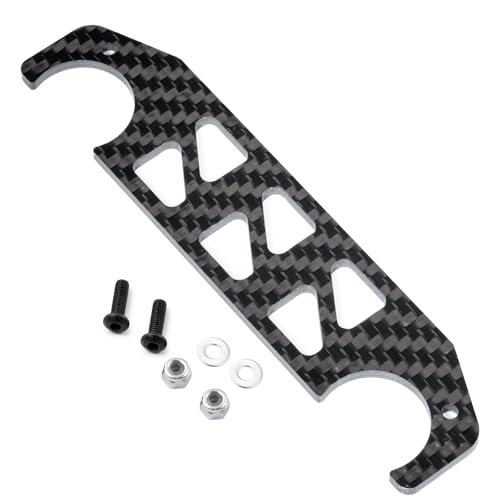 Que-T Carbon Fiber Front Chassis Brace for 1/12 Tamiya 58347 Lunch Box RC Truck
