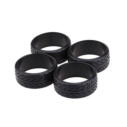 Goolsky 4Pcs/Set 1/10 Grain Drift Car Tires Plastic Hard Tyre for Traxxas HSP Tamiya HPI Kyosho RC Car Part