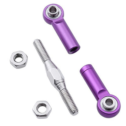 Hobbypark 6PCS 106017 106617 Aluminum Turnbuckle Steering Linkage Rod for 1/10 Redcat Volcano EPX/Pro Shockwave Tornado S30 Volcano S30 Tornado Epx(Pro) Upgrade Parts