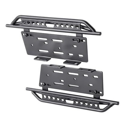 1/10 RC Crawler Rock Sliders Left Right Metal RC Pedals Side Board Steps Plate Running Boards Foot-Plate for 1/10 Axial SCX10 SCX10 II 90046 Redcat Gen 7 Body Shell Accessories