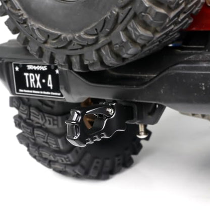 Metal RC Crawler Trailer Hook Tow Hitch for 1/10 RC Crawler Traxxas TRX4 Axial SCX10 Rear Bumper Parts (Black) - color: Black