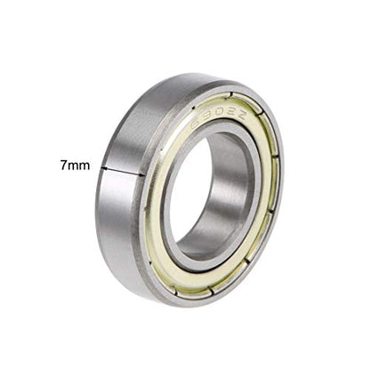 uxcell 6902ZZ Deep Groove Ball Bearings Z2 15mm X 28mm X 7mm Double Shielded Carbon Steel 20pcs - size: 15mmx28mmx7mm