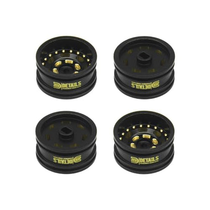 Brass 0.7" Wheel and Brass/Offset and 0.7‘’ Wheel Tire with Foam for SCX30 Cars Upgrade Parts 4pcs/Set (Brass 0.7" Wheel Offset) - color: Brass 0.7" Wheel Offset