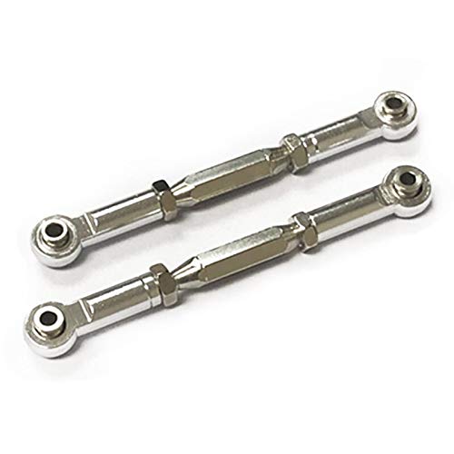 Replacement Part For 4X4 Aluminum Steering Turnbuckle Toe Link Camber Linkage 85mm-97mm M3 Embled Rod Ends Hollow Balls Left Rig - (Color: Silver) - color: Silver