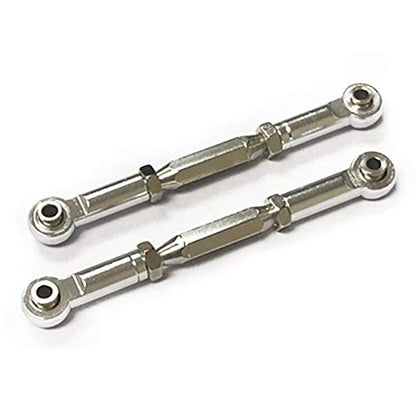 Replacement Part For 4X4 Aluminum Steering Turnbuckle Toe Link Camber Linkage 85mm-97mm M3 Embled Rod Ends Hollow Balls Left Rig - (Color: Silver) - color: Silver