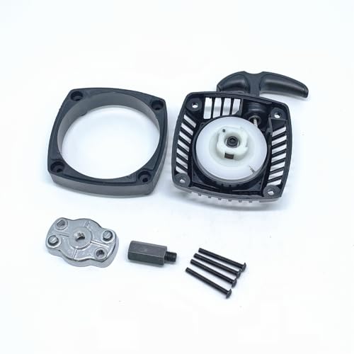 KingVal Replacement Easy-Started Pull Starter (No Need Changing Flywheel) Compatible with 1/5 Scale HPI KM Rovan Baja 5B 5T 5SC 32cc 36cc Engine RC Car (Black)