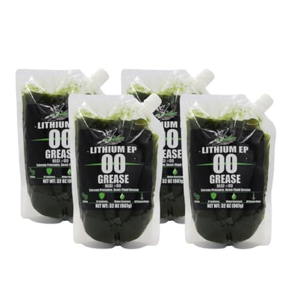 Lithium EP00 Grease, 32 oz EZ Squeeze Pouch (2 pk) | Used for Disc Mowers, Gear Boxes, Auger and Mixer Drives, Cutter Bars, and more, Made in USA - size: EP00 (4)