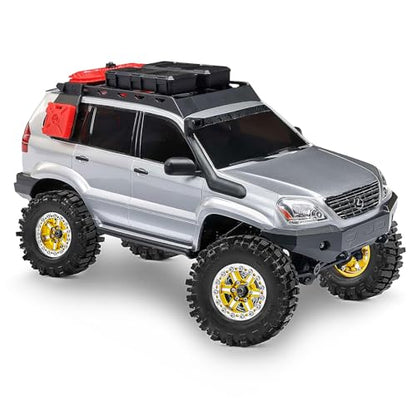 1.3" Wheel Tires Aluminum Wheel for 1/18 1/24 SCX24 TRX4M Upgrade RC Crawler Car (golden) - color: golden