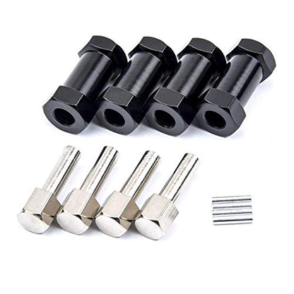 12mm Wheel Hub Hex Spacer 25mm Offset Extension Drive Adapter | For 1/10 Traxxas Rustler Axial SCX10 ii Wraith Gen7 Gen8 D90 - style: 25mm