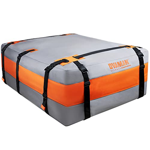 Car Rooftop Cargo Carrier Bag – 23 Cubic Feet Waterproof Heavy Duty 900D Roof Bag for All Vehicles SUV with/Without Roof Rack, Car Storage Bag with Anti-Slip Mat, 6 Hooks & Luggage Lock - size: 23 Cubic Feet