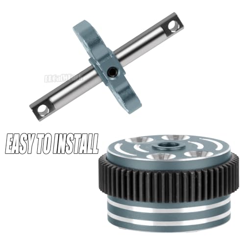 RC Differential Locker Spool Diff Case Mounts & Differential Case Upgrades Part for 1/10 Slash 2WD VXL/Stampede 2WD VXL XL-5/Rustler 2WD VXL XL-5/Bandit 2WD VXL,Titanium - color: Titanium - (Upgrades Part)