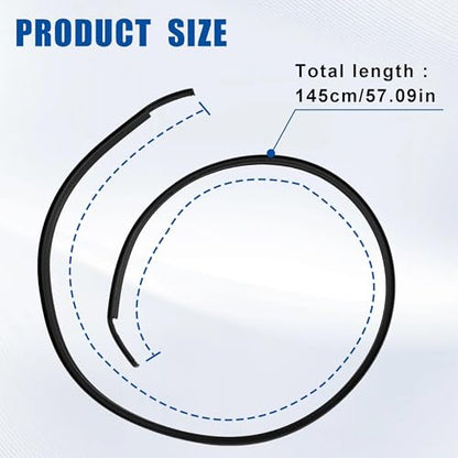 Pair Left and Right Side Molding Side Compatible with Toyota Camry | Compatible with Toyota Camry 2007-2011 Replaces 75555-06030 75556-06030 Roof Drip Molding Strips - color: 75555-06030