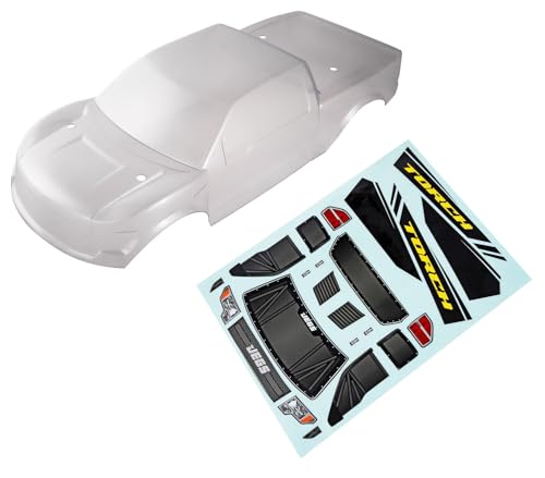 Torch Clear Body Shell with Decals | Torch Clear Body Shell with Decals for automotive lifestyle specialty applications; plastic construction