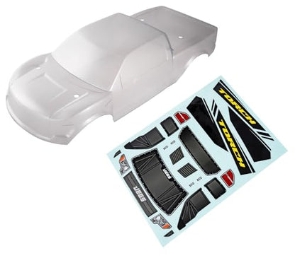 Torch Clear Body Shell with Decals | Torch Clear Body Shell with Decals for automotive lifestyle specialty applications; plastic construction