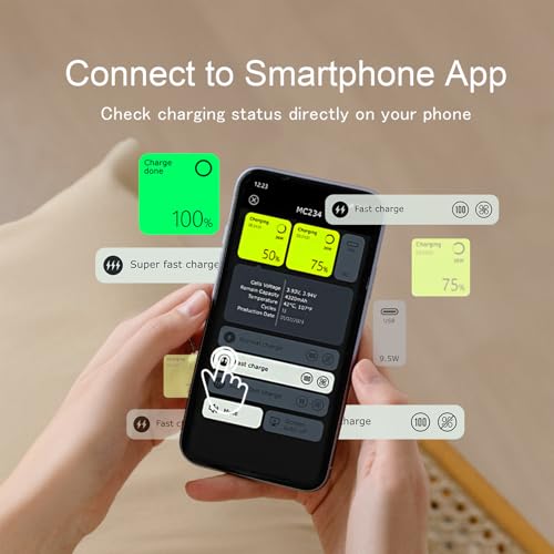 Mini 4/3 Pro Parallel Charging Hub for DJI Mini Drone Battery 72W Dual Port Fast Charger Charge 2 Batteries, LCD Display App Control USBC Output