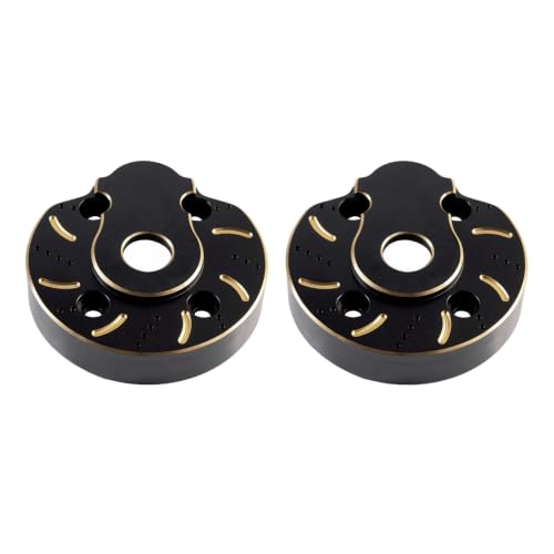 94g Brass Front Axle CVD Weight Cover Upgrade for 1/10 SCX10 III | Fit SCX10 III Capra, AR45P, UTB10, Vanquish F9 CP44 1.9. Extra weight for crawling grip. Durable brass, easy to install - size: Portal Cover D