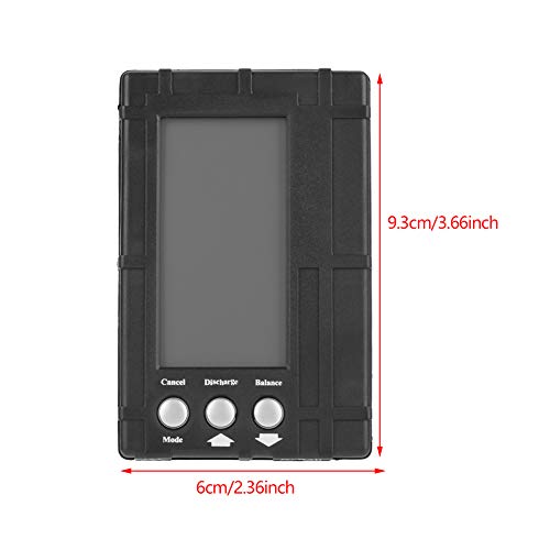 RC Battery Voltage Indicator Meter, 3-in-1 Large Screen Balance Discharger Balancer for 2~6S Li po Li Fe Battery