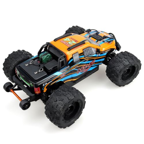ZD Racing MT-16 1/16 Remote Control Truck Compatible with 3S Batteries, 2.4G Brushless 80KM/H RC Climbing Car Off Road RC Truck Buggy Mini Electric Rock Crawler Gift -RTR - style: ZD Racing MT-16 1/16, Orange