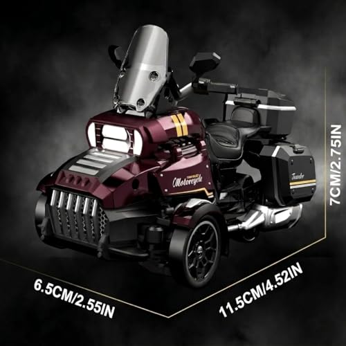 1:43 Scale 3-Wheel Drive RC Drift Car, Full Proportional Steering Servo, High-Speed Drifting, Multifunctional Remote Controller, Optional Knight Rider Figure, Premium Glossy Finish for Adults (RED) - color: Red