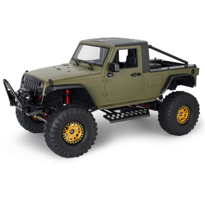 313mm Wheelbase Hard Plastic Pickup Body Shell Unassembled Kit for 1/10 RC Crawler Car Axial SCX10 90046 Jeep Wrangler (Army Green) - color: Army Green