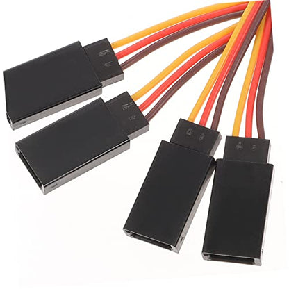 ibasenice 10pcs Extension Cable for Rc Car Helicopter and Plane Flexible Design Male to Female Connection for Dual Receiver Setup Sturdy and Lightweight Cables