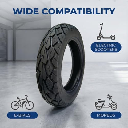 10 Inch Electric Scooter Tire, 3.00-10 Tubeless Tire, 8pr 10in Off-Road Non-Slip Wear-Resistant Thick Rubber for Motorcycle, Scooter, E-Bike, Mopeds Tires with 10 Inches Rims, 2PC - size: 3.00-10 Tubeless Tire