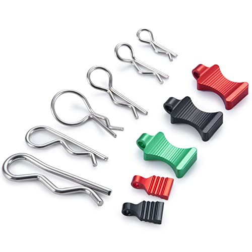 129pcs Body Clips with 20pcs Pull Tabs Set for Axial Scx24 Scx6 Scx10 TRX-4 TRX6 RC Crawler Car