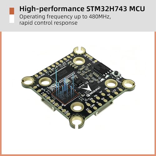 SEQURE Flight Controller Stack FPV FC Stack 30x30 with 4in1 70A ESC AM32 For FPV Drones Racing Freestyle Quadcopter
