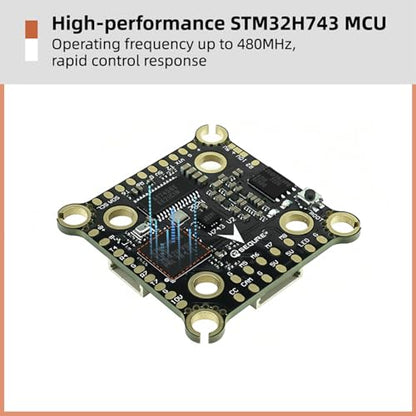 SEQURE Flight Controller Stack FPV FC Stack 30x30 with 4in1 70A ESC AM32 For FPV Drones Racing Freestyle Quadcopter