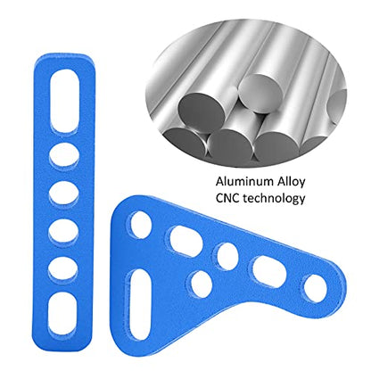 Aluminum Alloy RC Shock Strut Damper Bracket Mount, Metal Suspension Bracket for 1/8 1/10 1/12 1/16 RC Cars, Adjustable Height and Angle Damper Mount for Off - Road Buggy (blue) - color: blue