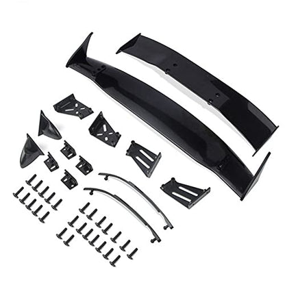 for 1/10 RC Racing Drift Car Rear Wings Drift Road Body Spoiler Wing Universal Parts Accessories - (Color: Clear)