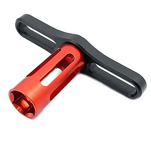 FainWan 17mm HEX Nuts Installation Tools Sleeve for H-S-P RC 1/8 Buggy Car Tires Tyre Wheel Rim (Red)