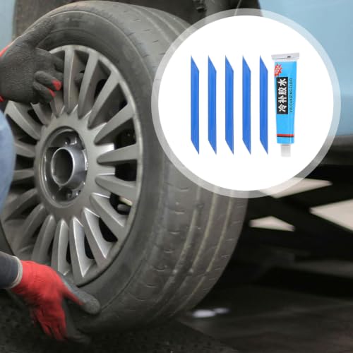 Rc Tire Glue for Tubeless Bike Tire Repair with 5 Adhesive Strips Sturdy Rubber Glue for Road Bicycle for Motorcycle and Outdoor Use