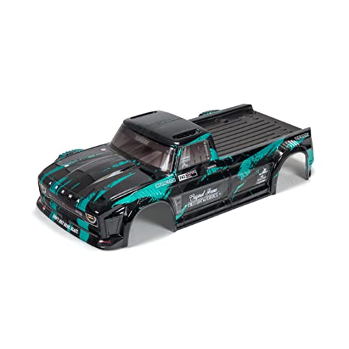 ARRMA 1/8 Finished Body, Black/Teal: Infraction, ARA414008