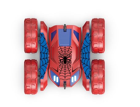 MaxTronic Remote Control Car, Rechargeable RC Cars & Remote Controller - 20km/h Double Sided 360° Rotation Stunt Stunt Crawler with LED Lights for Boys Girls Aged 3-13