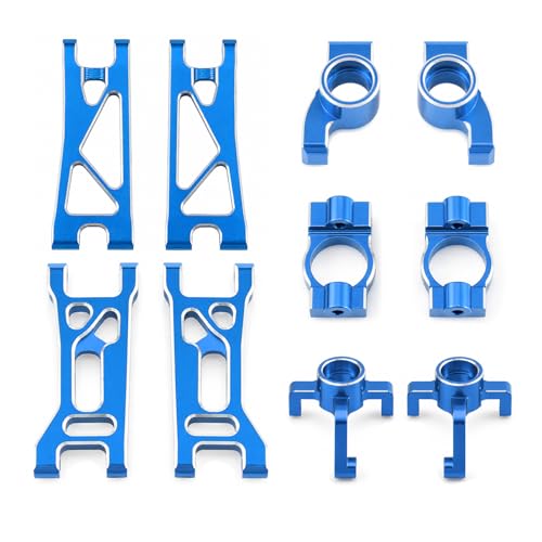 10P Metal Upgrade Part Set for WLtoys 1/24th 244016 & LOSI 1/24th Micro-B & 1/28th Micro-B-T RC Car(Blue)