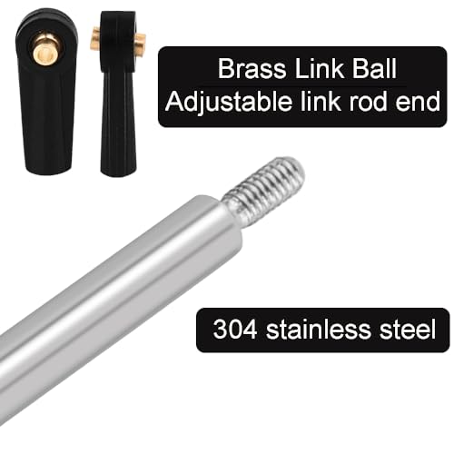 High Clearance 4 Links Set Stainless Steel Linkage kit for Axial SCX24 1/24 RC Crawler 90081 B17 Upgrade Parts (Deadbolt)